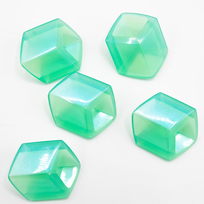 Cube hanger Aquatic, semi transparant met gloed