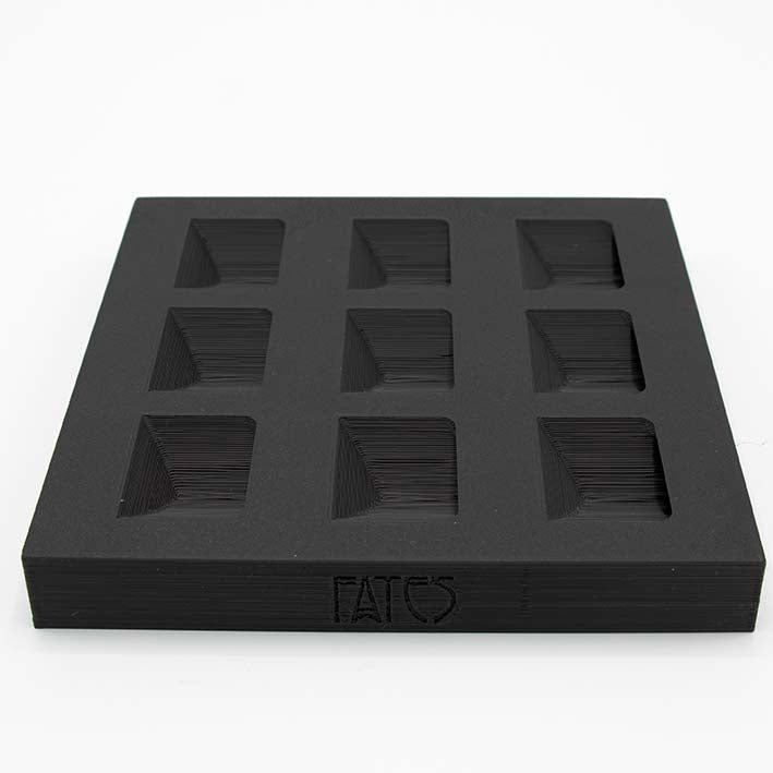 Duurzame Display voor Cubes in 3D geprint bio plastic, basic