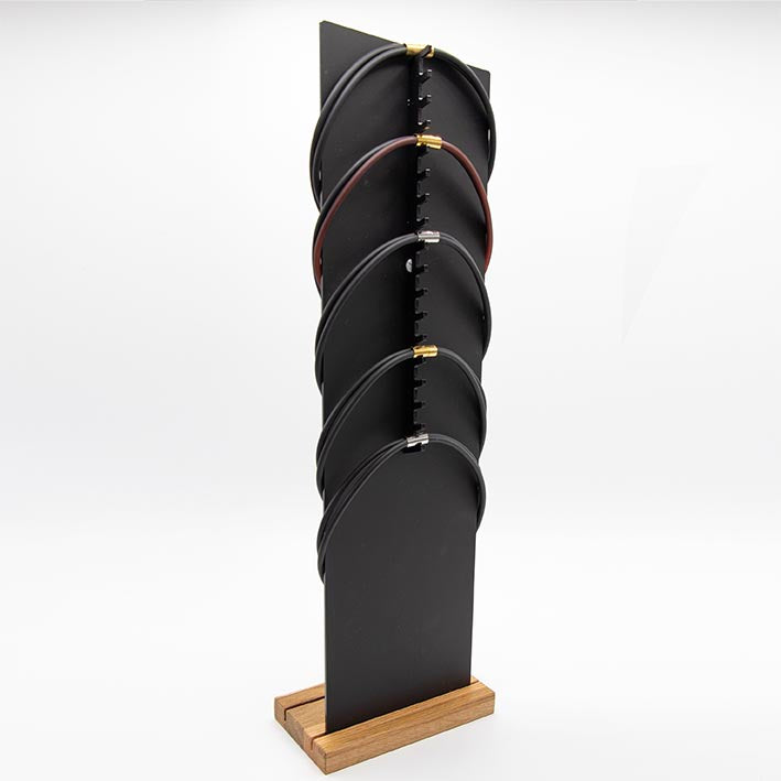 Duurzame displayset  - X Large met oorbellen standaard, Zwart -