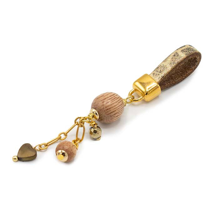 GEM TAG Giraffe - Rozenhout & Hematiet -