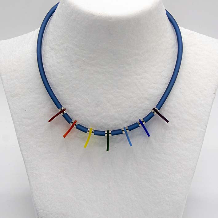 Zero waste ketting, Bits & Stripes, Multi Colour