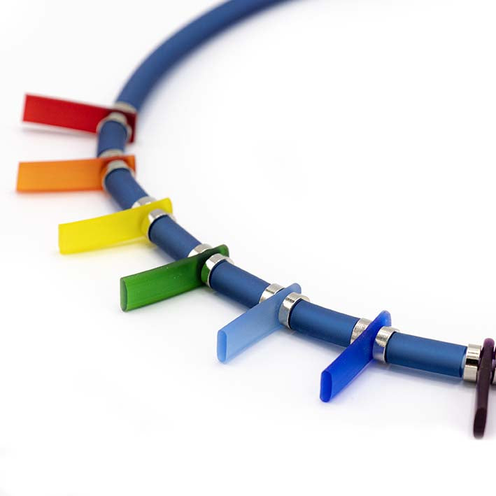 Zero waste ketting, Bits & Stripes, Multi Colour