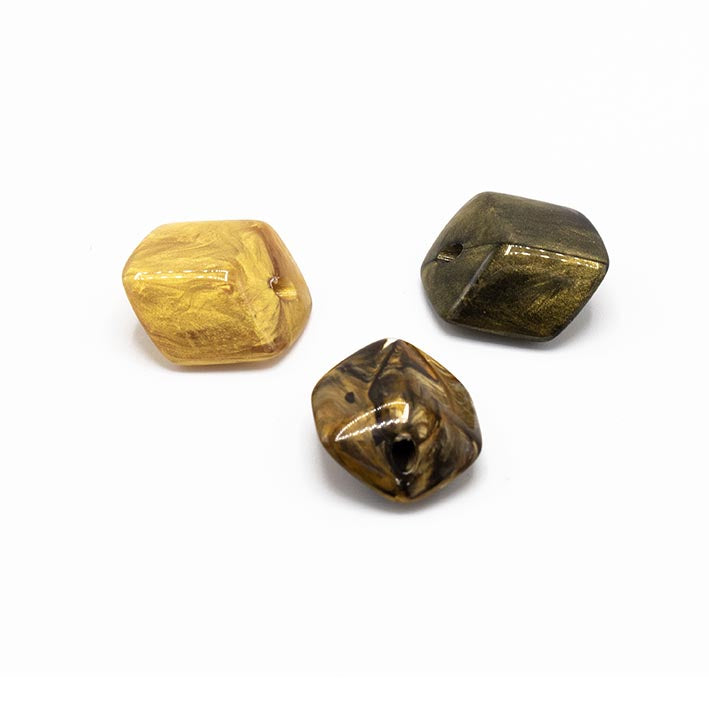 Set van drie Mini Cubes in goud tinten