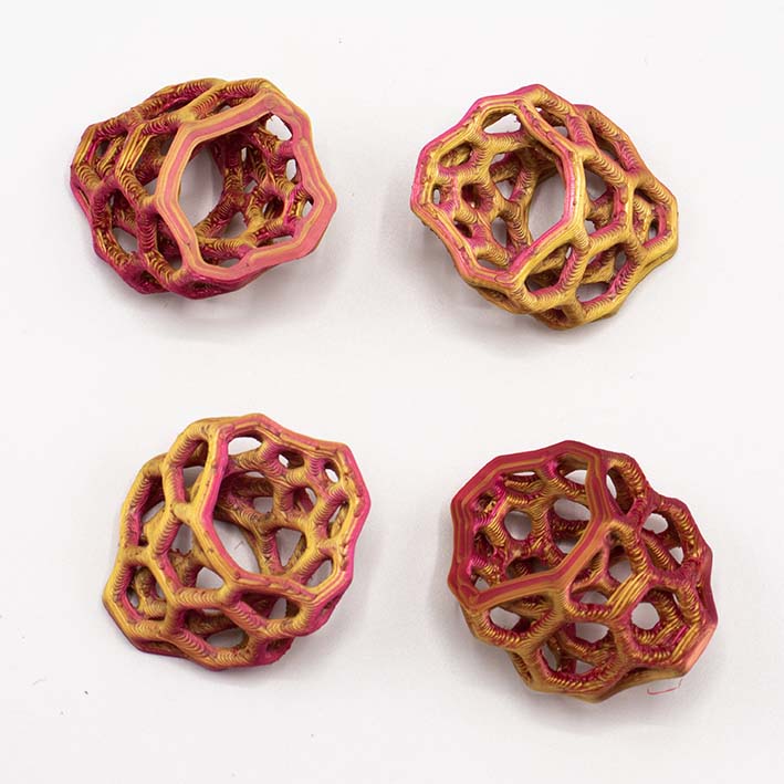 3D geprinte Cube van bio plastic, Lace Sunset
