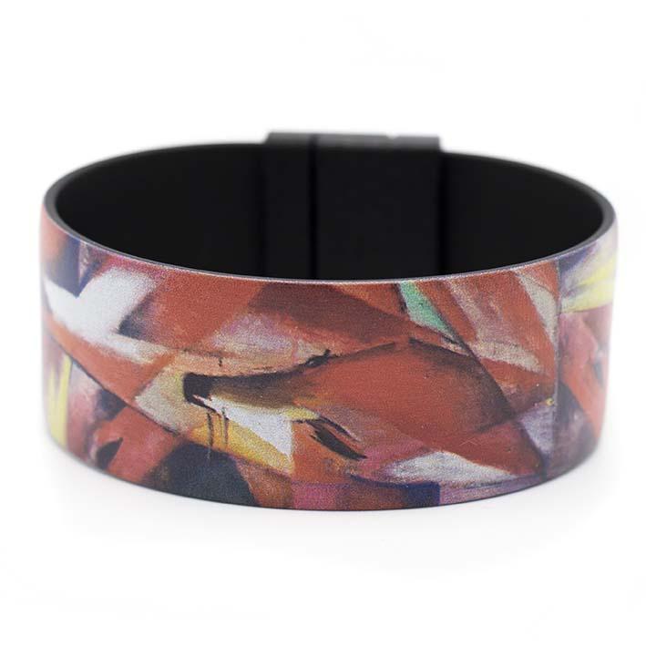 Art Bracelet, Franz Marc, Foxes, 25 mm