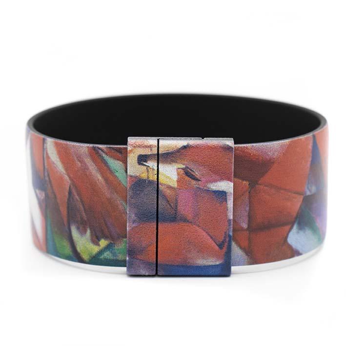 Art Bracelet, Franz Marc, Foxes, 25 mm