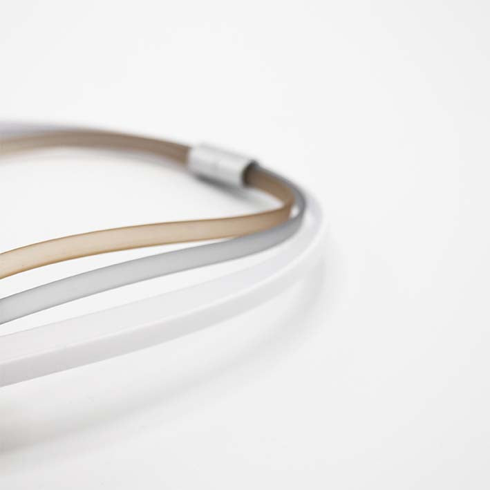 Ketting van rubber, Ribbon,  Naturel