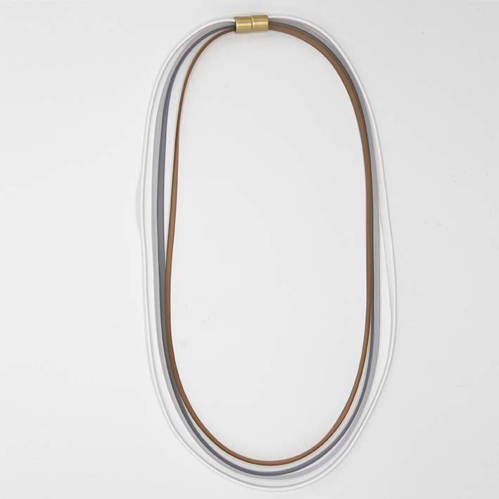 Ketting van rubber, Ribbon,  Naturel