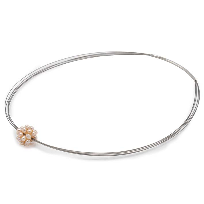 Ketting met parelcluster- Pure Pearl