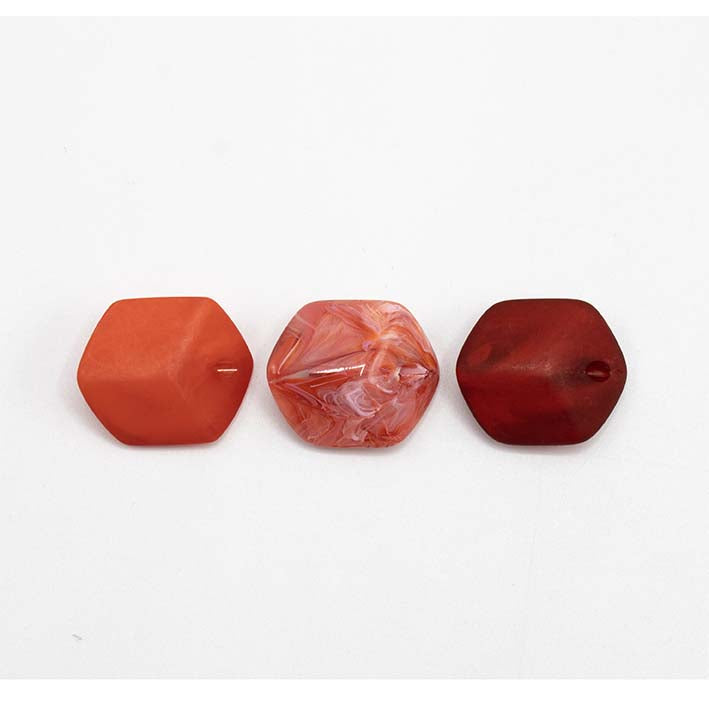 Set van drie Mini Cubes in rood tinten