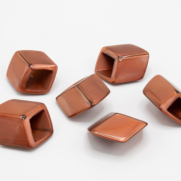 Cube Copper Brown shiny