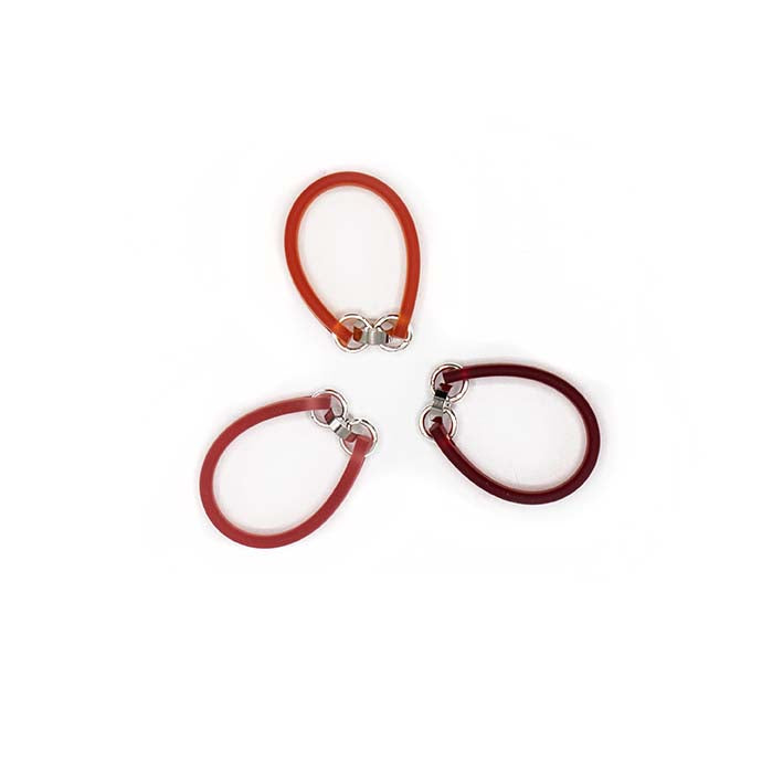 Zero waste ring, Bits & Pieces, set van 3 in rood mix