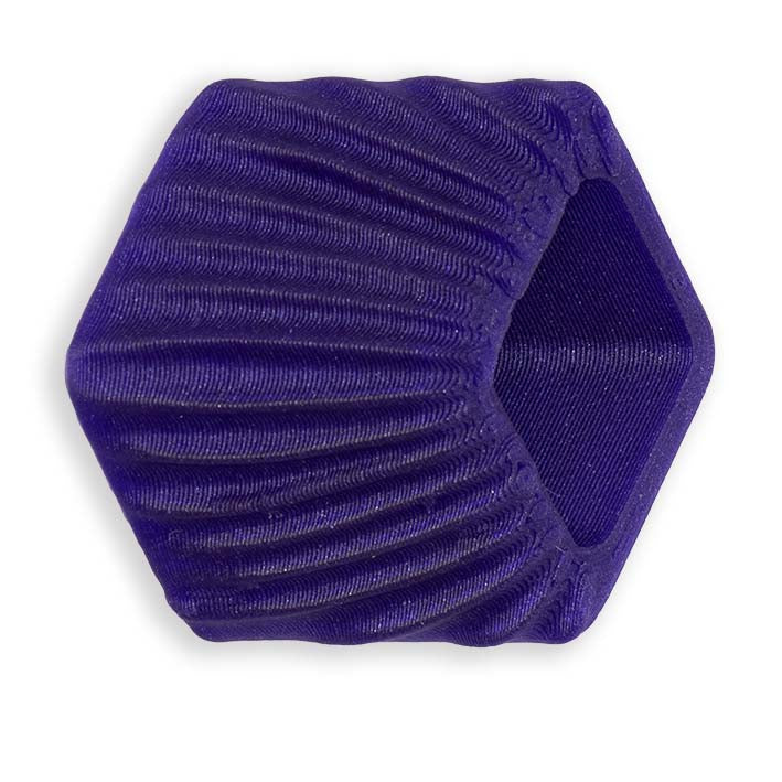 Cube hanger Purple Rays van Fates, diep paars met stralenreliëf en galaxy-glitter