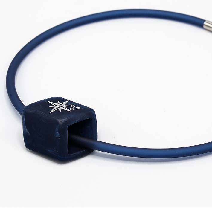 Ketting van RUBBER 1 lijns met Cube Poolster