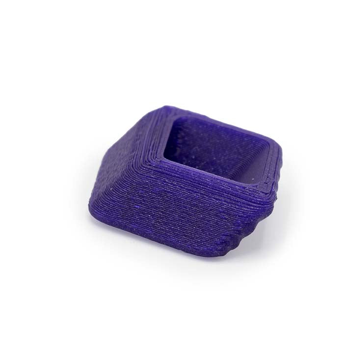 Onderkant van de Purple Rays Spacer, diep paars met glanzende glitterstructuur