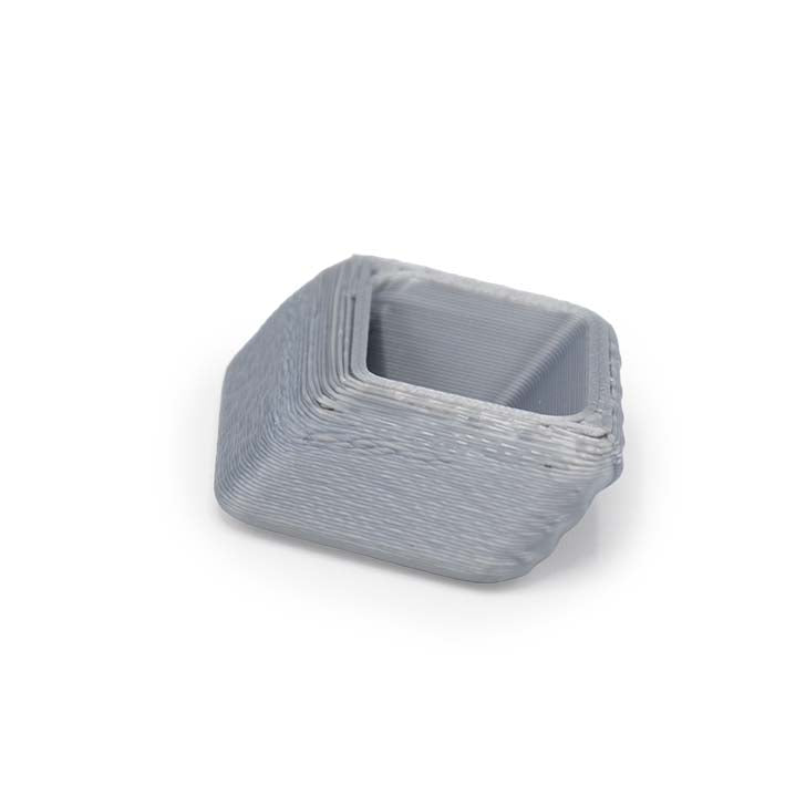 Onderkant van de Silver Rays Spacer met zacht glanzende structuur