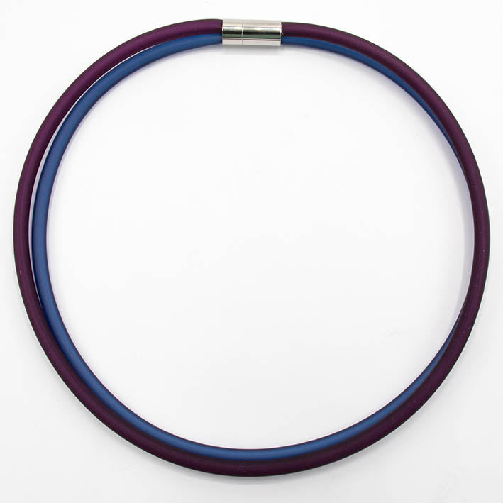 Rubber ketting, 2 lijns, Bordeaux/Montan