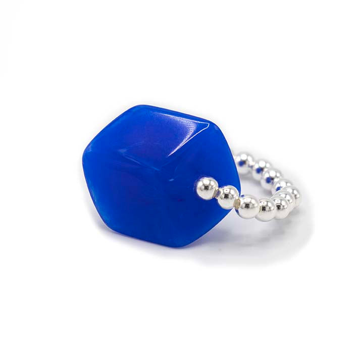 Ring met 1 mini Cube in verschillende kleuren