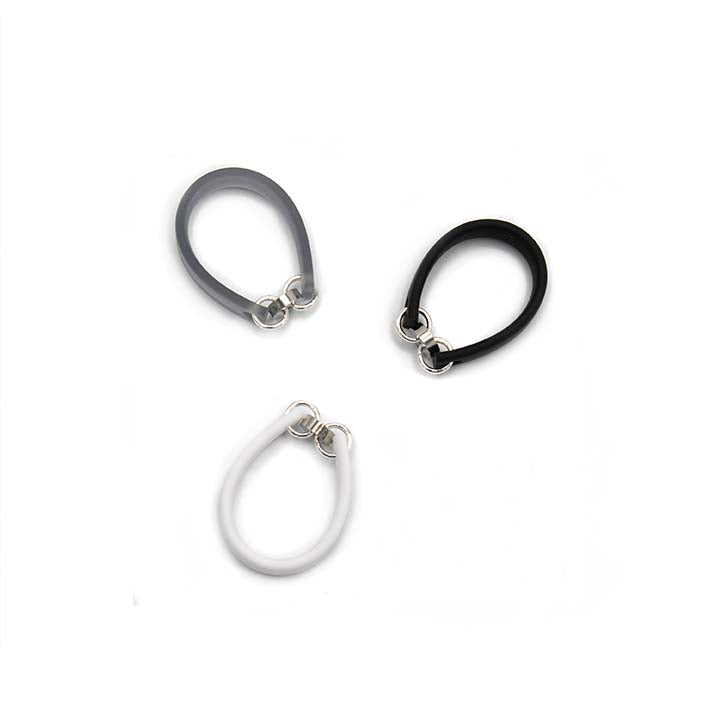 Zero waste ring, Bits & Pieces, set van 3 in zwart/wit mix