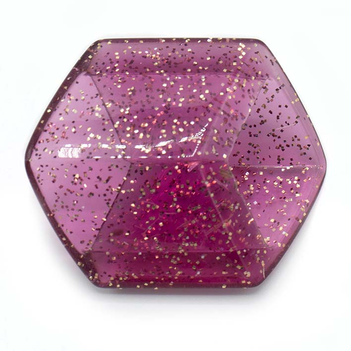 Cube Magenta Glitter