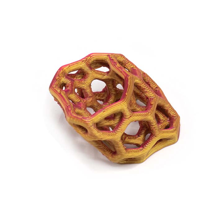 3D geprinte Cube van bio plastic, Lace Sunset