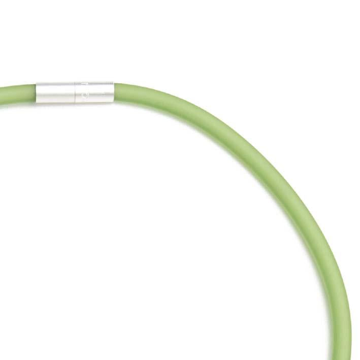 Rubber ketting, 1 lijn, Groen